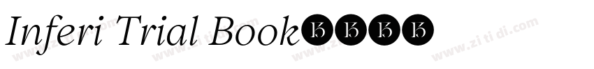 Inferi Trial Book字体转换